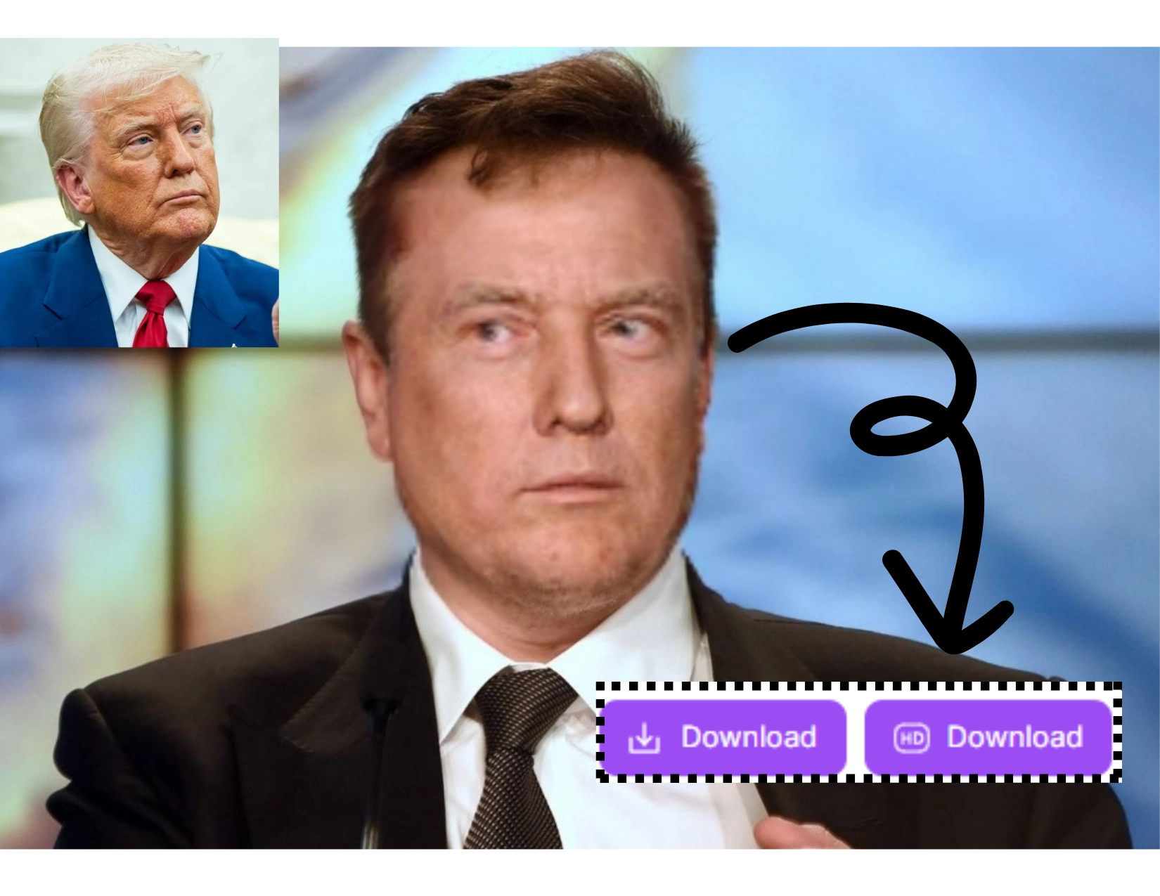 GIF-Face-Swap Tutorial Step 3: After uploading the photo, click the 