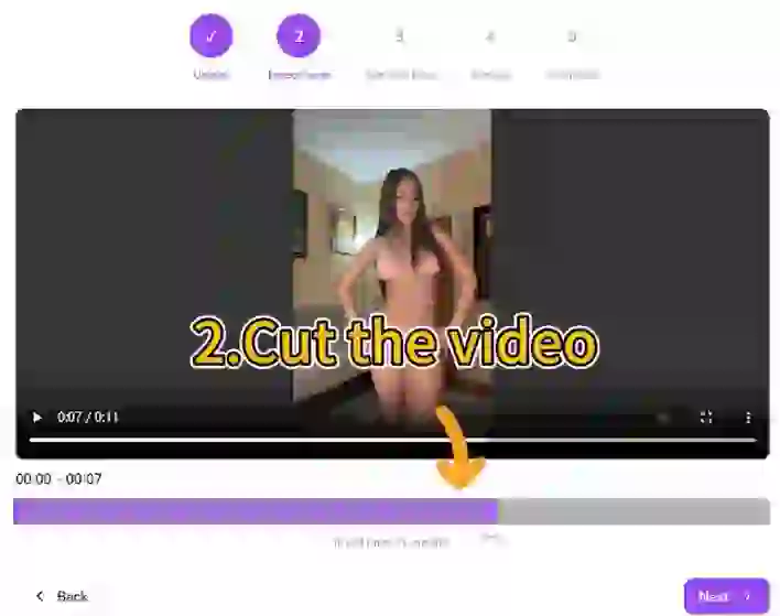 User can use this function to cut the video.